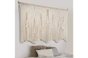 Extra Large Macrame Wall Hanging 43.3" x 39.4" Boho Décor