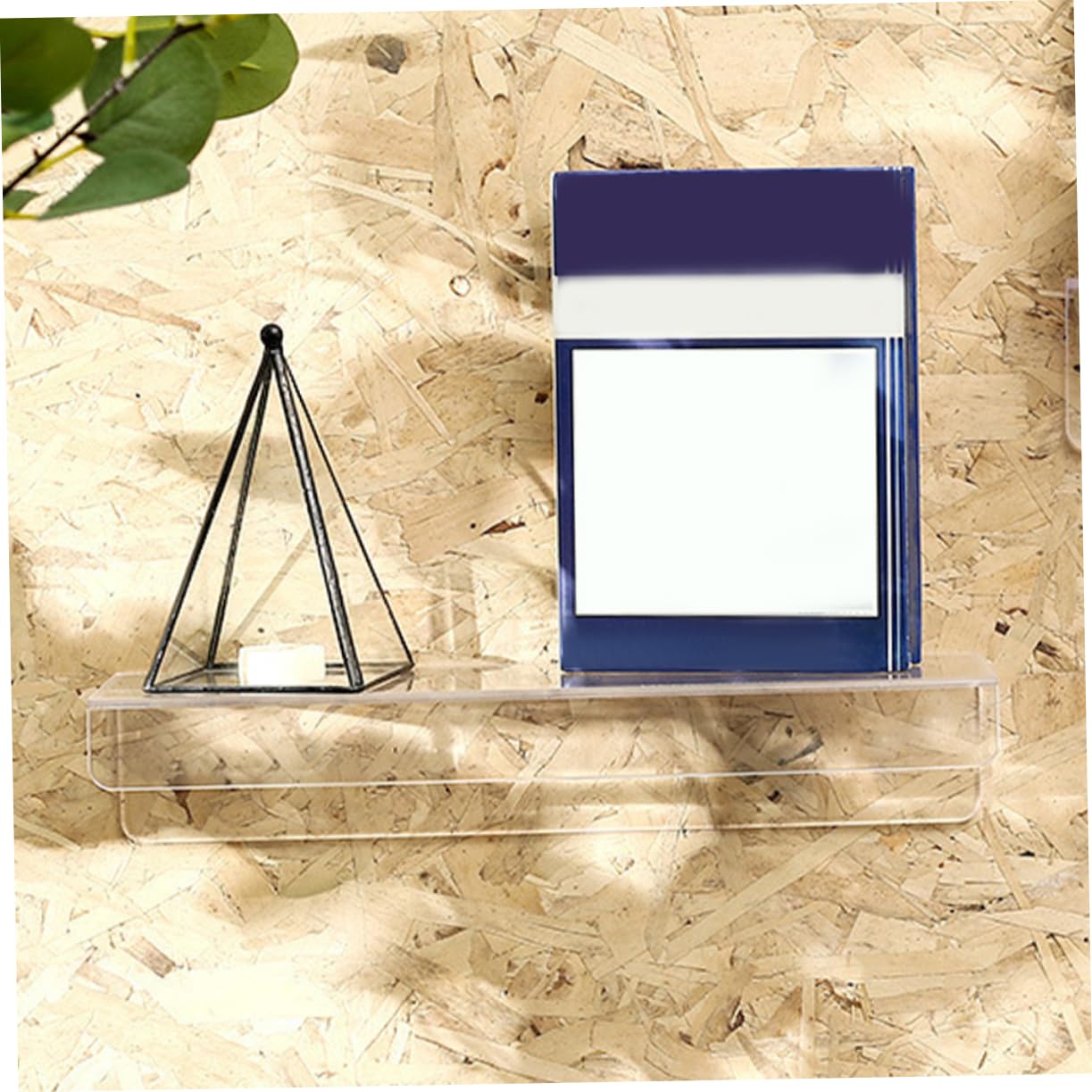 Mensole Galleggianti in Acrilico 8 Pezzi Supporto per Dischi in Vinile, Scaffale da Parete Trasparente per Foto, Libri, Riviste e Decorazioni