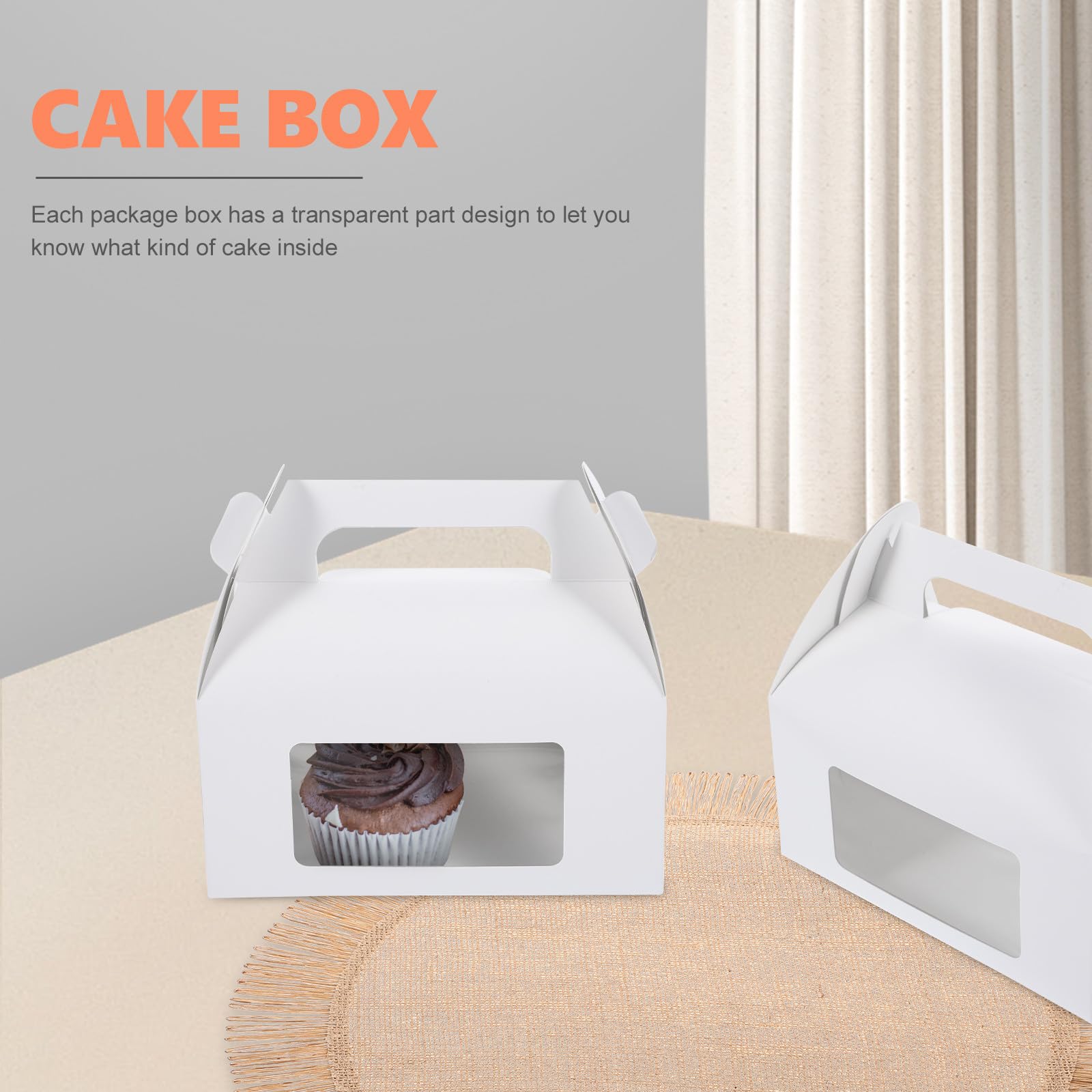 Sosoport 30 Piezas Cajas de Regalos Cajas para Pasteles de Papel en Color Claro, para Postres y Pasteles, Protege el Pastel, para Pastelería Profesional y Cocina Casera