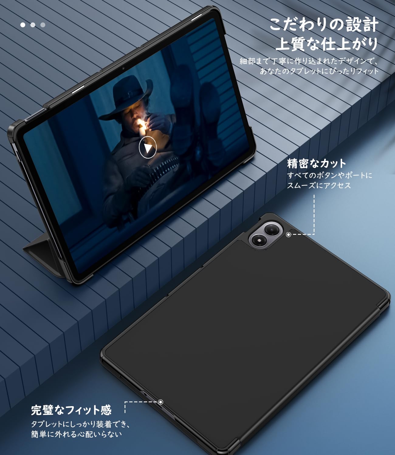 Amazon.co.jp: MoKo Redmi Pad 2 Pro/Xiaomi POCO Pad M1 ケース 12.1