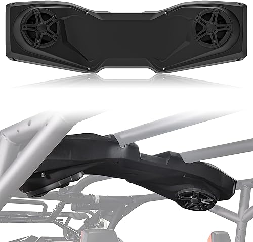 SAUTVS Paneles de altavoces centrales para Can-Am Maverick X3 MAX, kit de cajas de altavoces superiores para accesorios Can Am Maverick X3 MAX