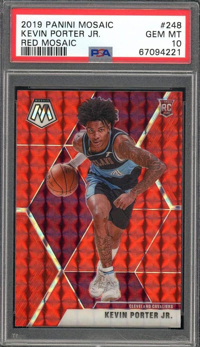 Kevin Porter Jr. Rookie Card 2019-20 Panini Mosaic Mosaic #248 PSA 10 - Basketball Slabbed Rookie Cards