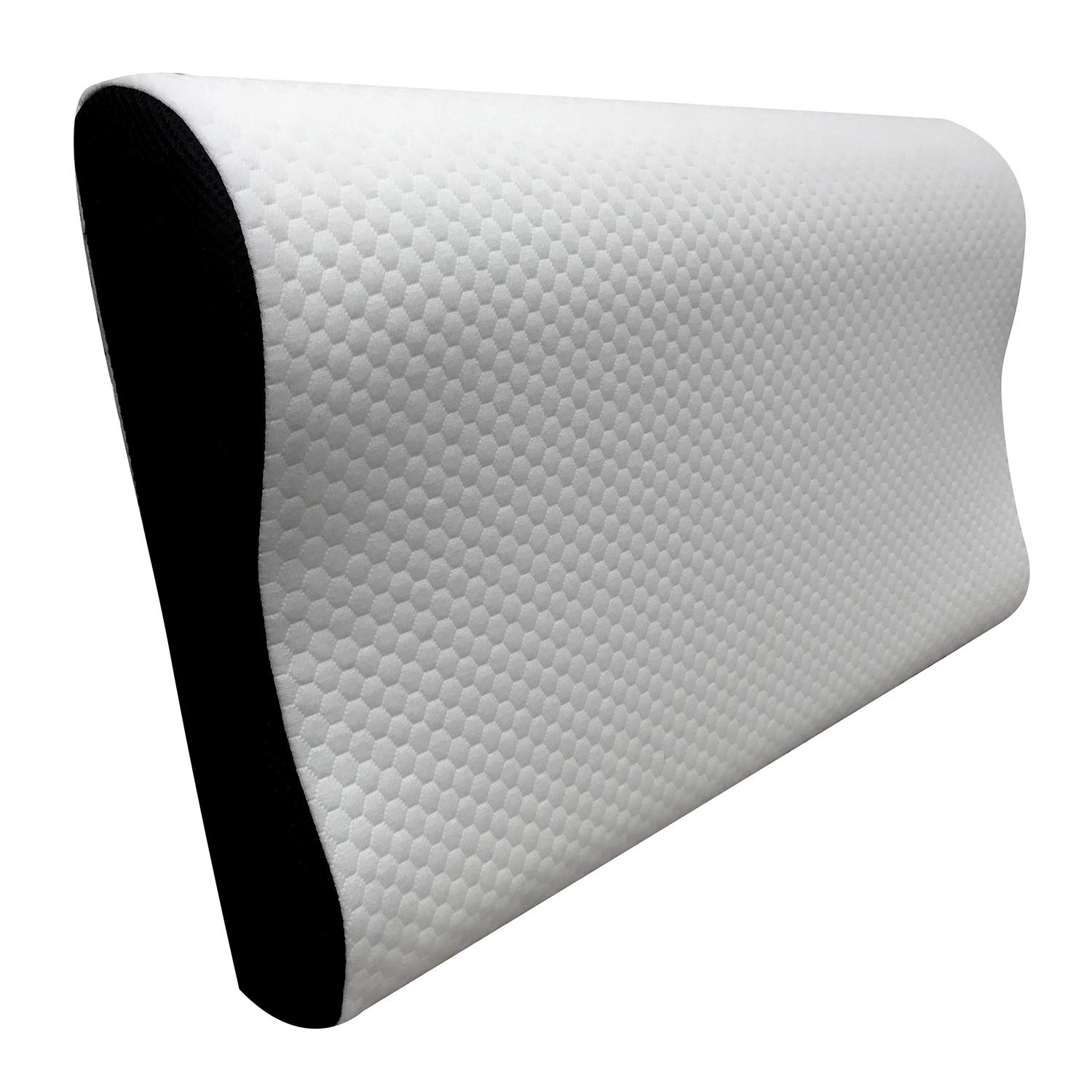 PIKOLIN Home Almohada Viscoelástica Aloe Vera | 70x40 cm | Transpirable | Doble Funda | Firmeza Media | Ergonómica | para Dormir Boca Arriba o de Lado | KUROBA
