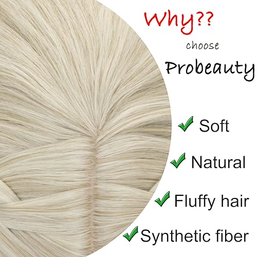 Miniatura 9 de Peluca rubia larga con trenzas de Probeauty para cosplay incluye casquillo de peluca talla única