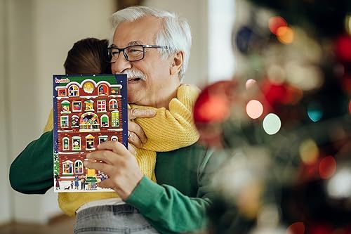 Miniatura 4 de Calendario de Navidad de chocolate de Adviento, cuenta regresiva de la tienda de juguetes del pueblo para el calendario de Navidad (individual)