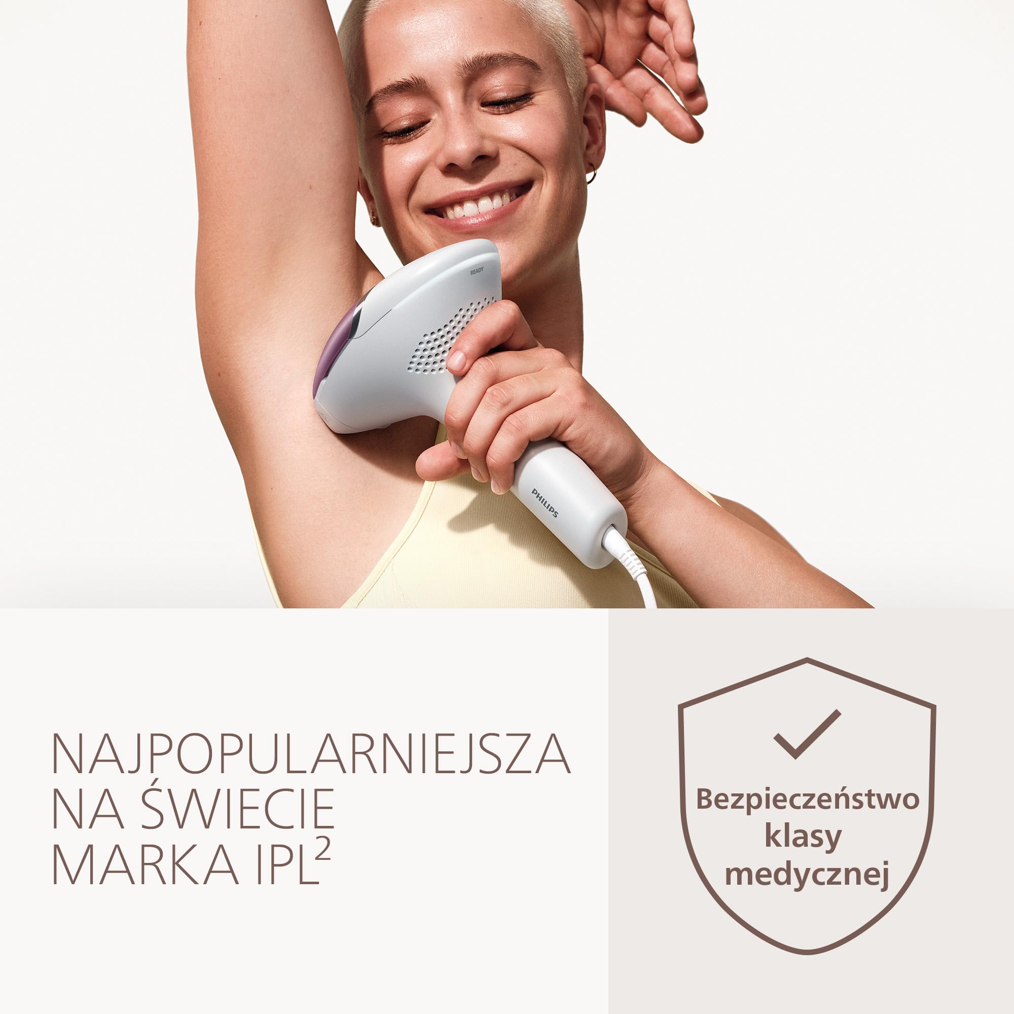 Philips Lumea 9000 IPL – urządzenie do depilacji światłem: długotrwałe efekty, łatwość domowego użytkowania, bezpieczeństwo klasy medycznej, 3 nasadki do ciała, twarzy i miejsc wrażliwych, BRI939/00
