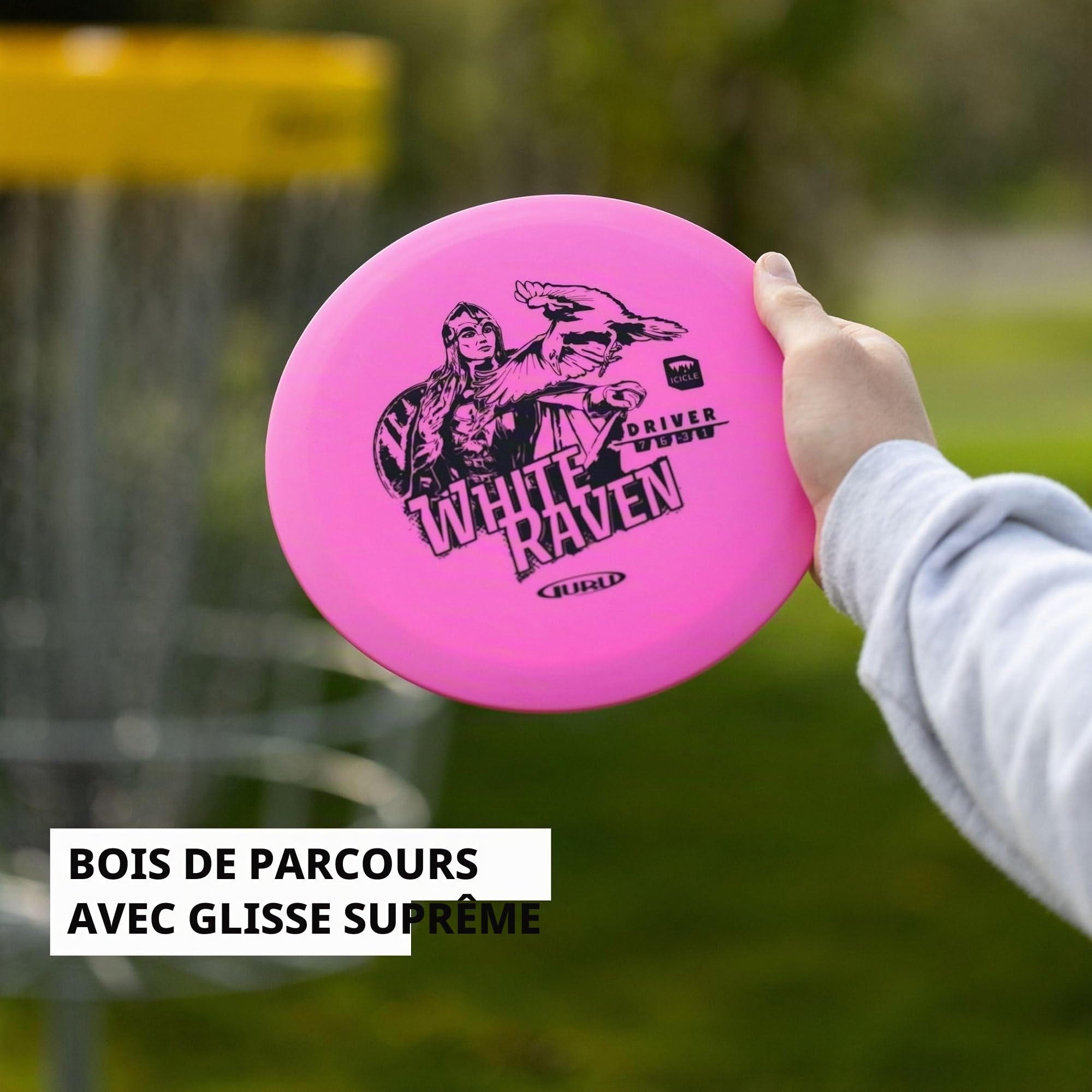 Guru Disc Golf Starter Set, 3 Disques Frisbee à Lancer à n'Importe Quelle Distance, Sports Amusants de Plein Air pour Enfants et Adultes