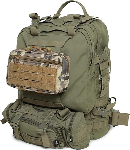 Miniatura 6 de Tactical Molle - Bolsa horizontal para administración, multiusos, corte láser, bolsa de herramientas EDC