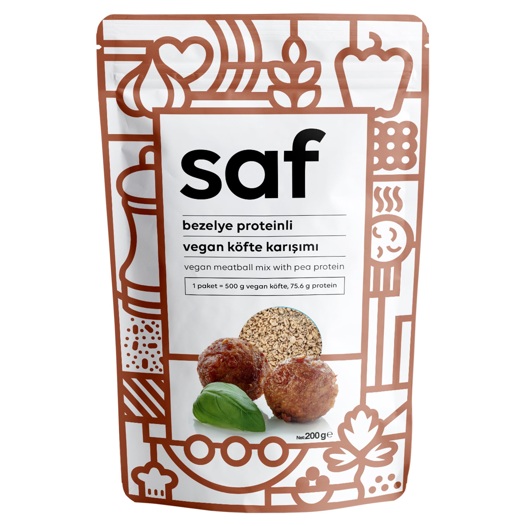 Saf Bezelye Proteinli Vegan Köfte Karışımı, 200gr