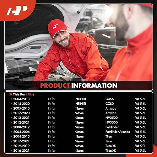 Miniatura 2 de A-Premium Compresor de aire acondicionado con embrague compatible con Infiniti QX56 QX80 y Nissan Armada NV2500 NV3500 Titan Titan XD 2016-2018