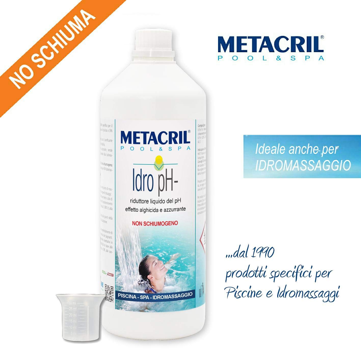 Metacril Easy Kit HypoChlor, Trattamento Completo per Piscina e Spa - 3 KG | Set di Prodotti per Piscina e Spa Idromassaggio di Tutte le Marche, a Base di Calcio Ipoclorito in Pastiglie da 7 gr