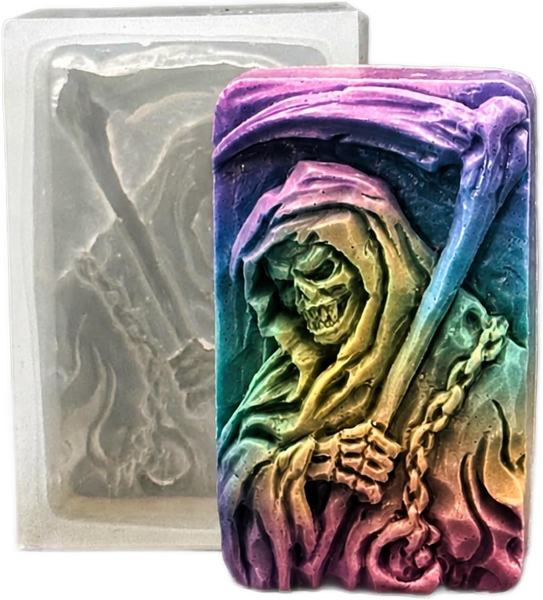 Grim Reaper Silicone Mold for SOAP Making Halloween