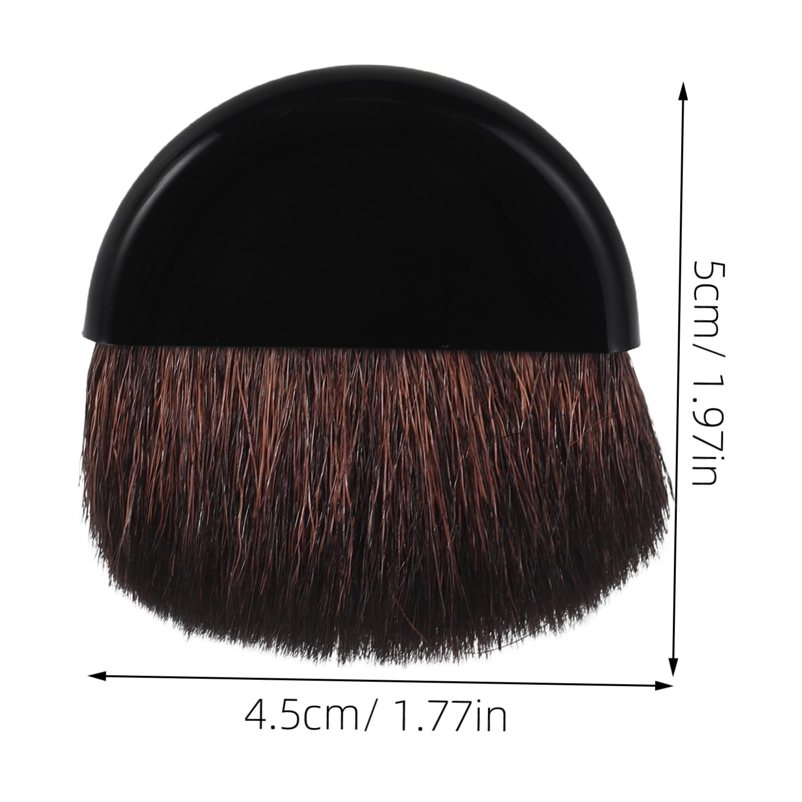 Baluue Nylon Small Round Brush Soft Makeup Brush Travel Size Blush and Contour Perfect for On-the-go