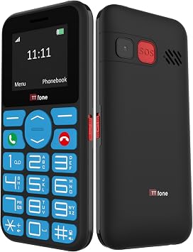 TTfone TT190 Big Button Basic Senior Unlocked Emergency Mobile Phone - Simple Cheapest Phone (with Dock Charger)