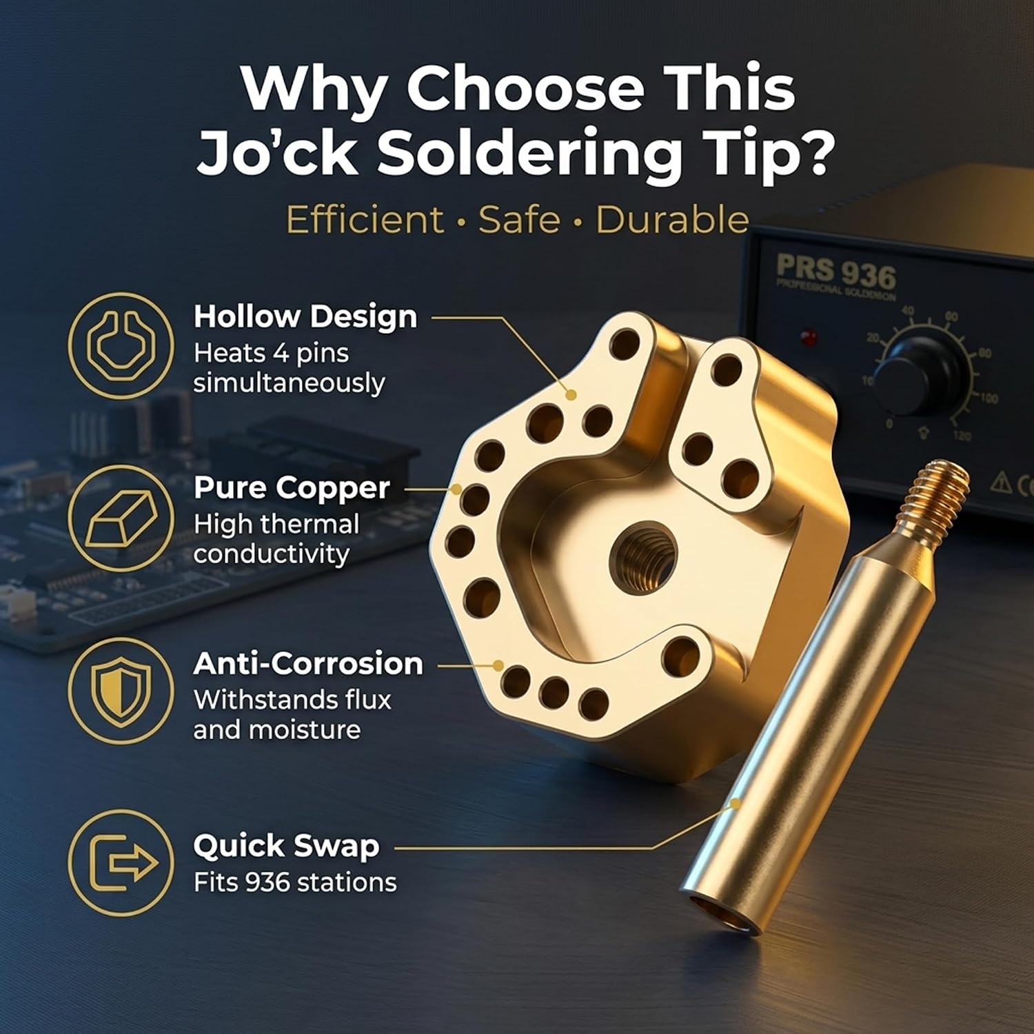 Joystick Soldering Iron Tip Desoldering for 936