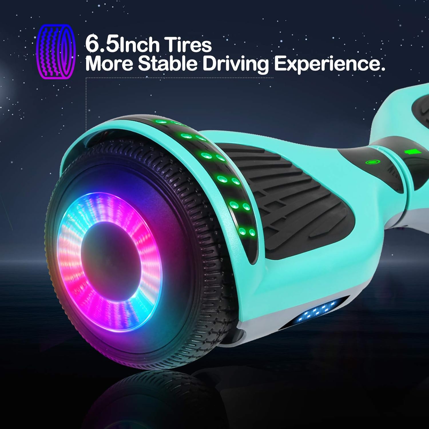 Mixed colored Hoverboard Sisigad A12, with Bluetooth and colorful Self Library lights 6 71WKrp