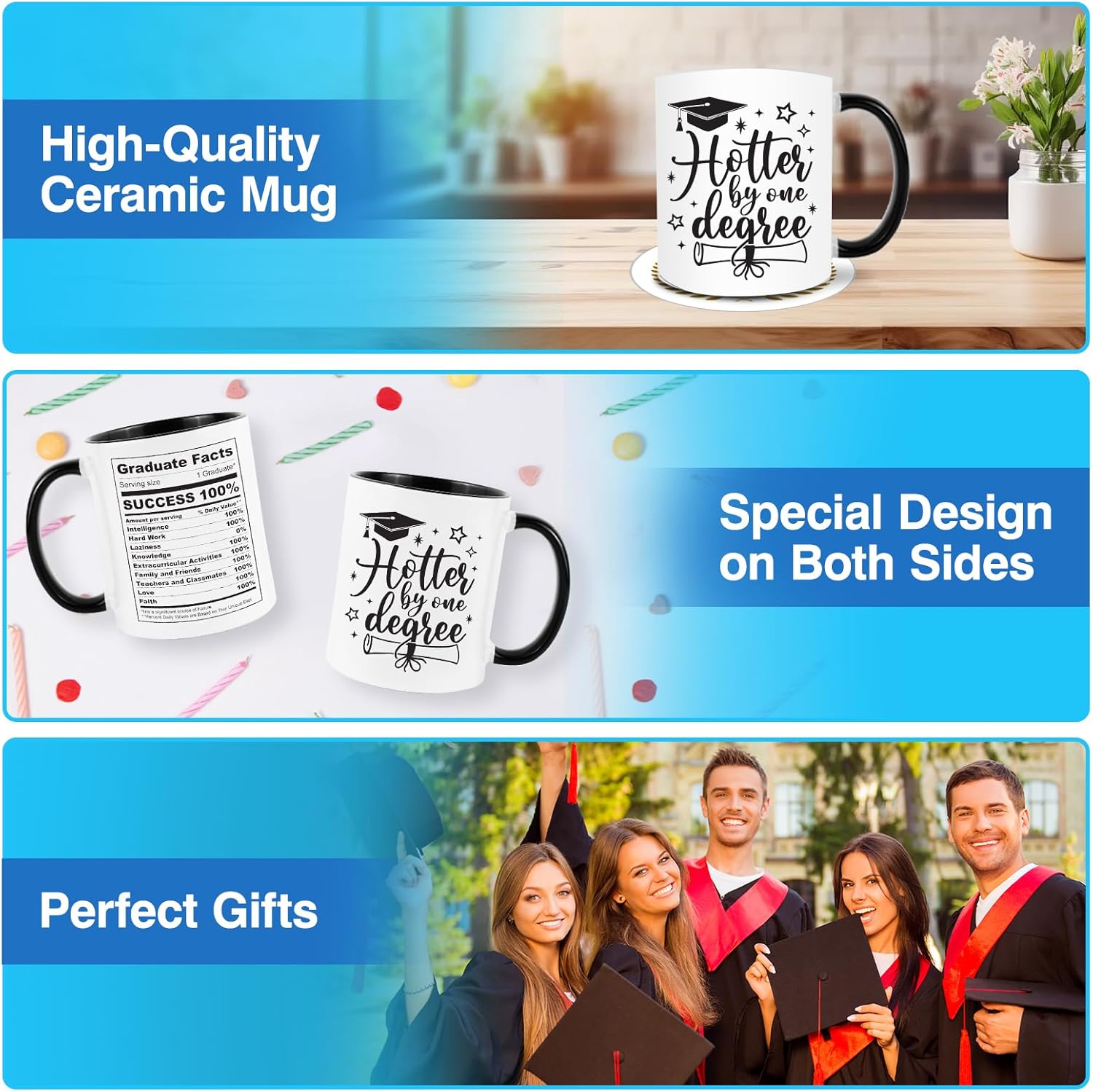 2025 Graduation Gifts for Her or Him, 11Oz Mug with Class of 2025 Coaster, Funny College Maters Degree PhD Graduation Gifts or Decorations for Women Men Daughter Nurse Boyfriend Girlfriend - Image 4