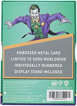 Amazon.com: FaNaTtik DC Comics Lingot The Joker Playing Card