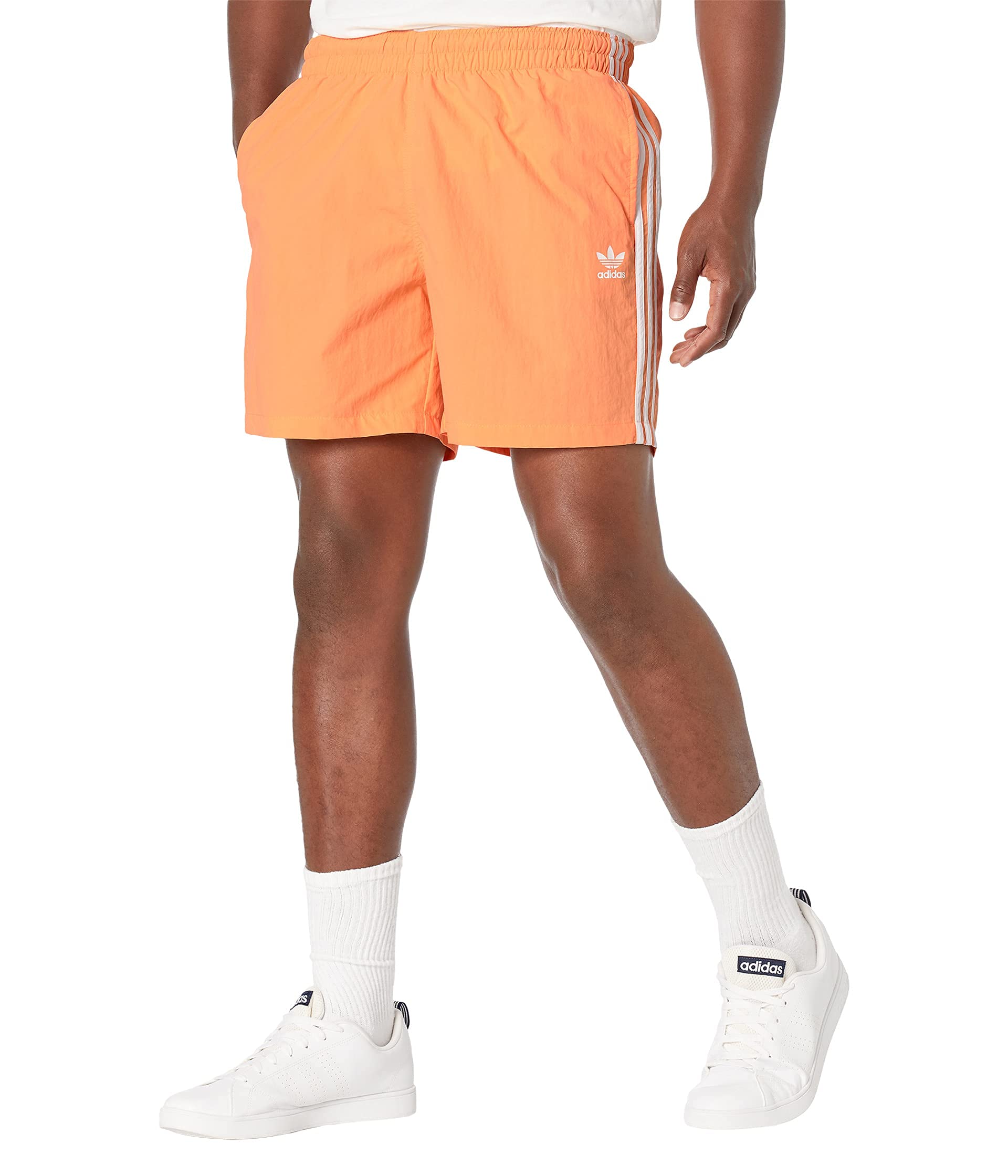 adidas 3-Stripes Swim Shorts Hazy Orange 2XL
