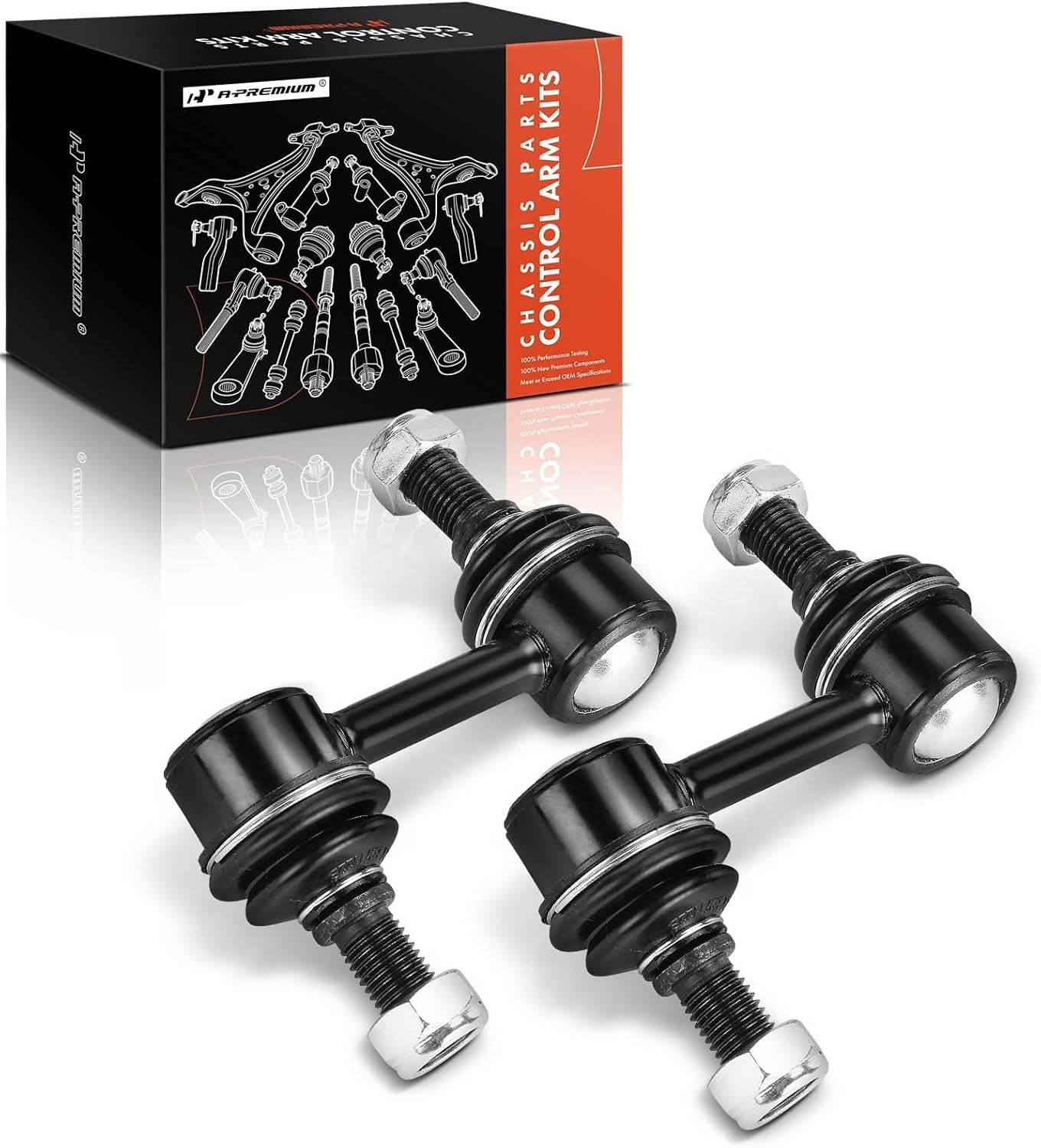 A-Premium 2 x Front Sway Bar Links Stabilizer Bar Links Compatible with Acura TL 2007-2014