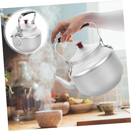 Miniatura 5 de Hemoton Hervidor de agua de aleación de aluminio para el hogar cocina tetera de té hervidor de cocina