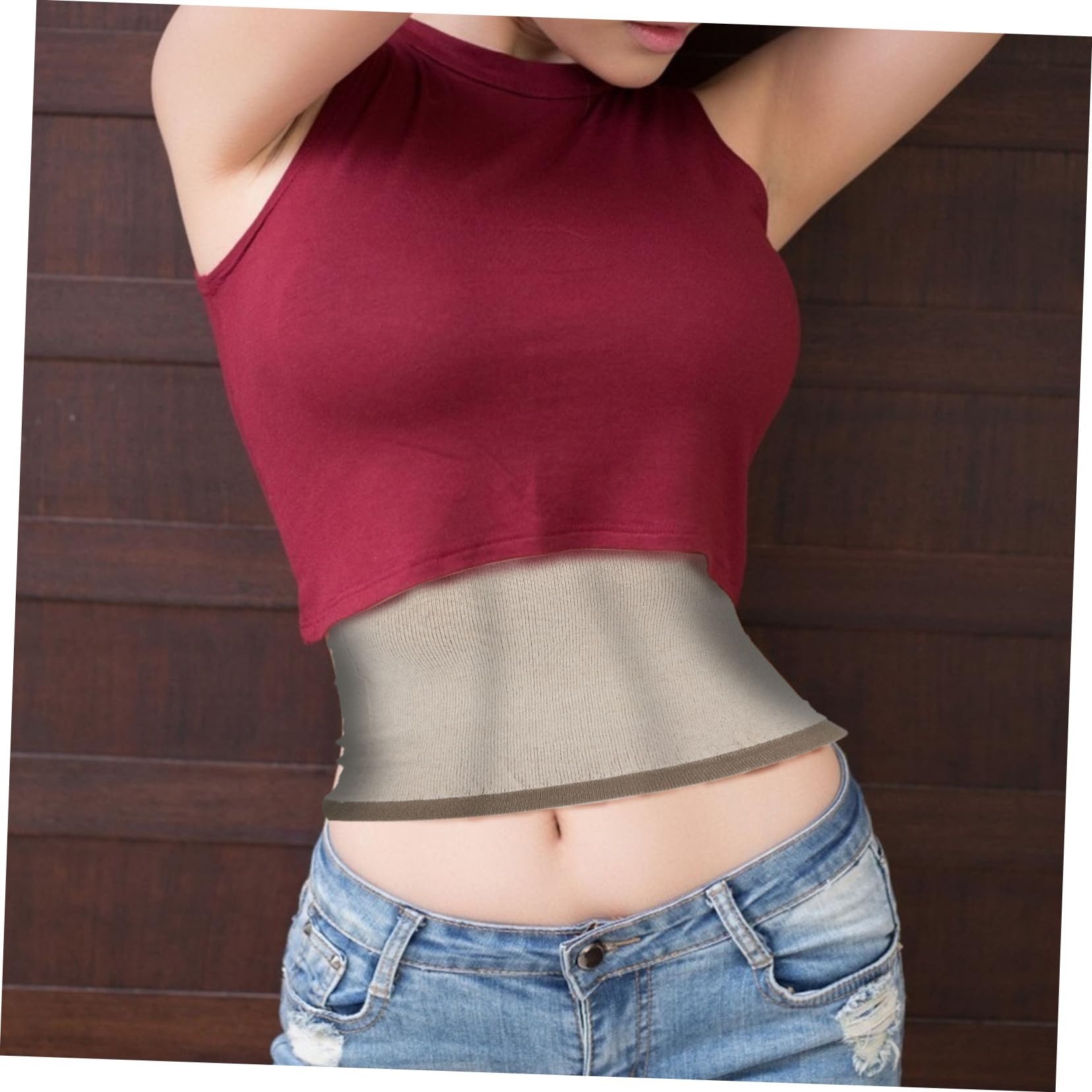 FRCOLOR Waist Protector Belt for Men Women Warm Waist Support Prevent Injury for Outdoor