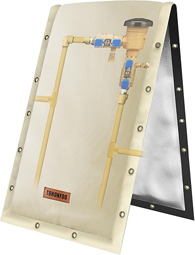 Cubierta de aislamiento de tubería para prevención de reflujo de apertura de 3 vías (5 F), cubierta de válvula de riego de rociador, cubierta de