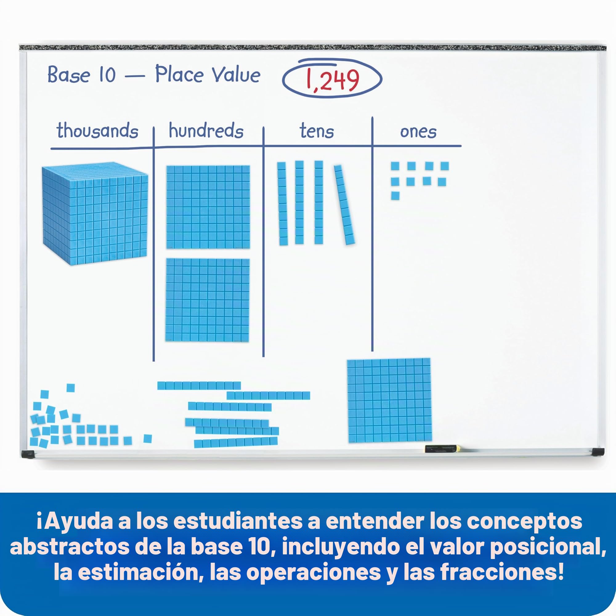 Learning Resources Set Gigante de Base Diez magnético para Usar en explicaciones