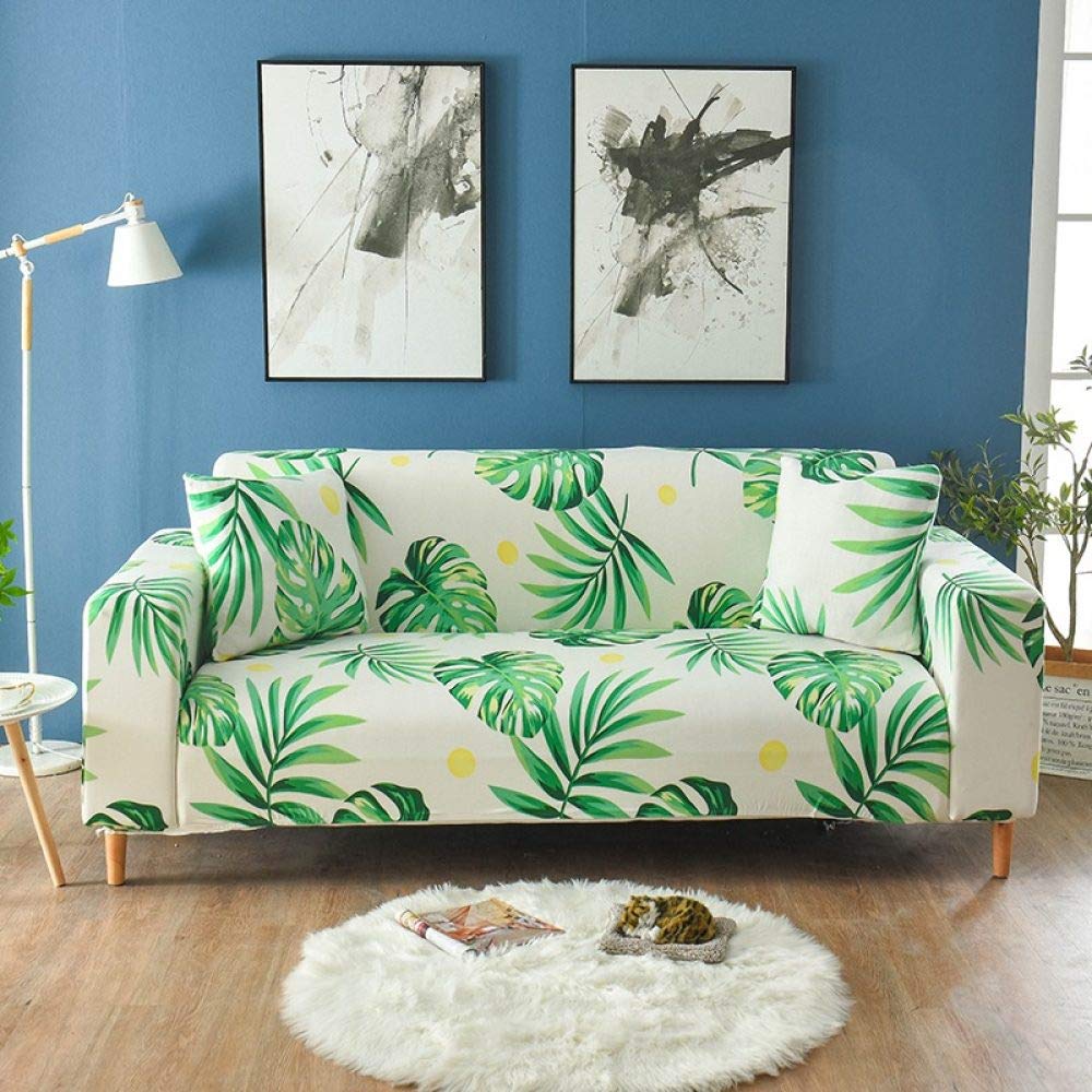 Housse de canapé d'angle imprimée pour rafraîchir la déco du salon