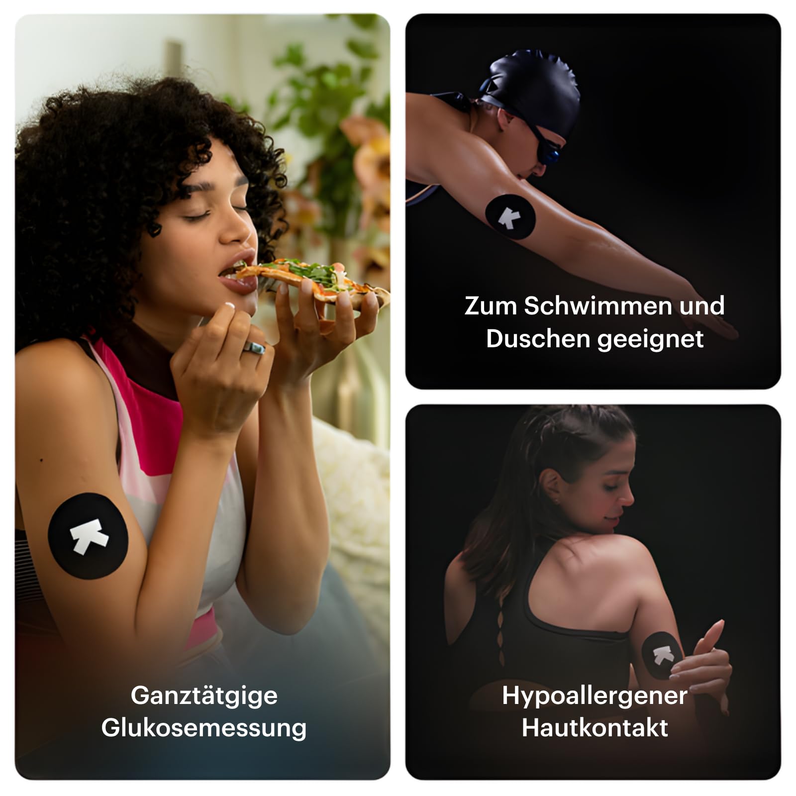 Ultrahuman M1 | Intelligente Glukosemessung per App | Verbessern Lebensstil, optimieren Ernährung | 24/7-Glukosemessung mit fortschrittlichen Freestyle Libre 2 Plus CGM-Sensoren (2 Sensors)