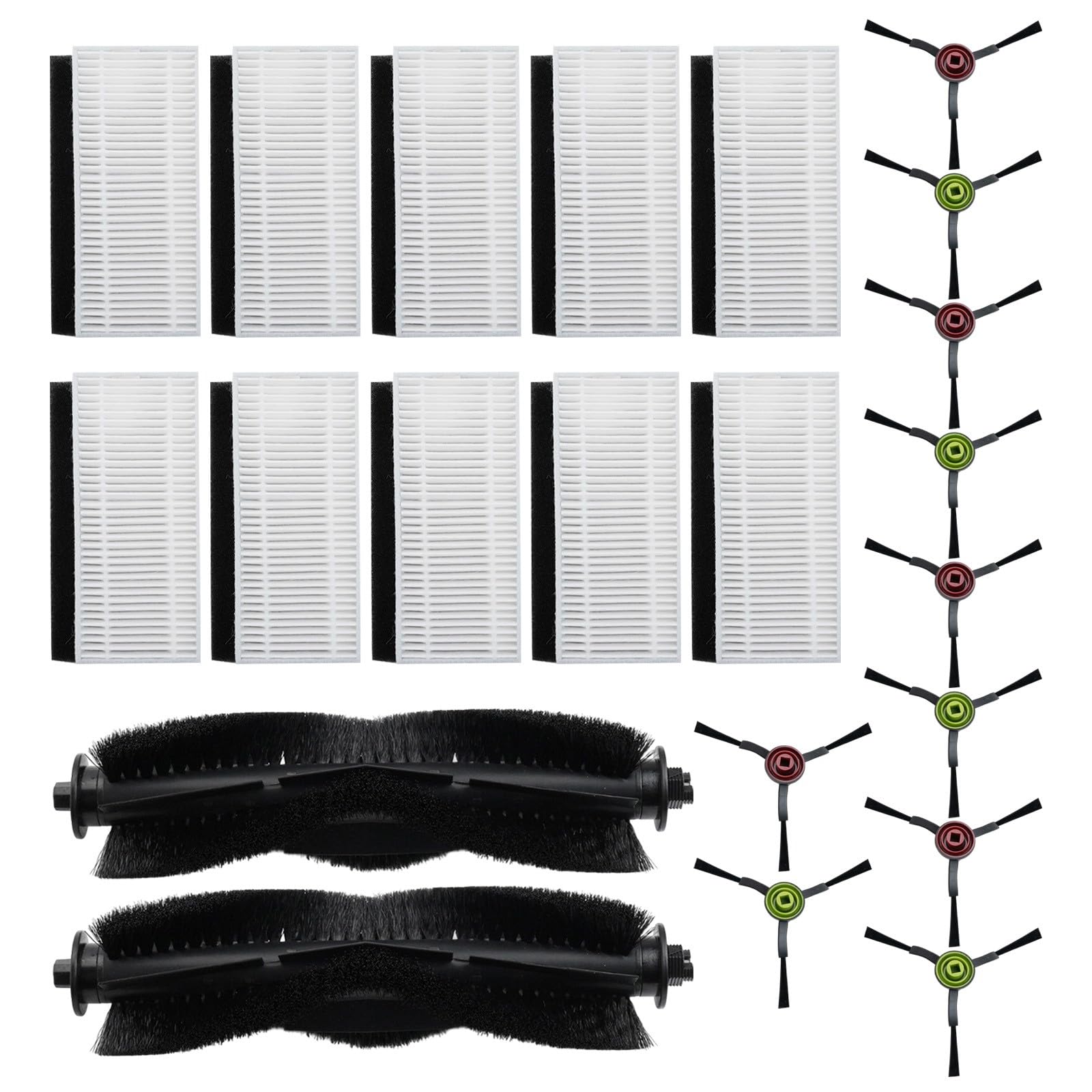 Kit de remplacement pour Lubluelu Sg60 avec 2 brosses à rouleaux anti-enchevêtrement