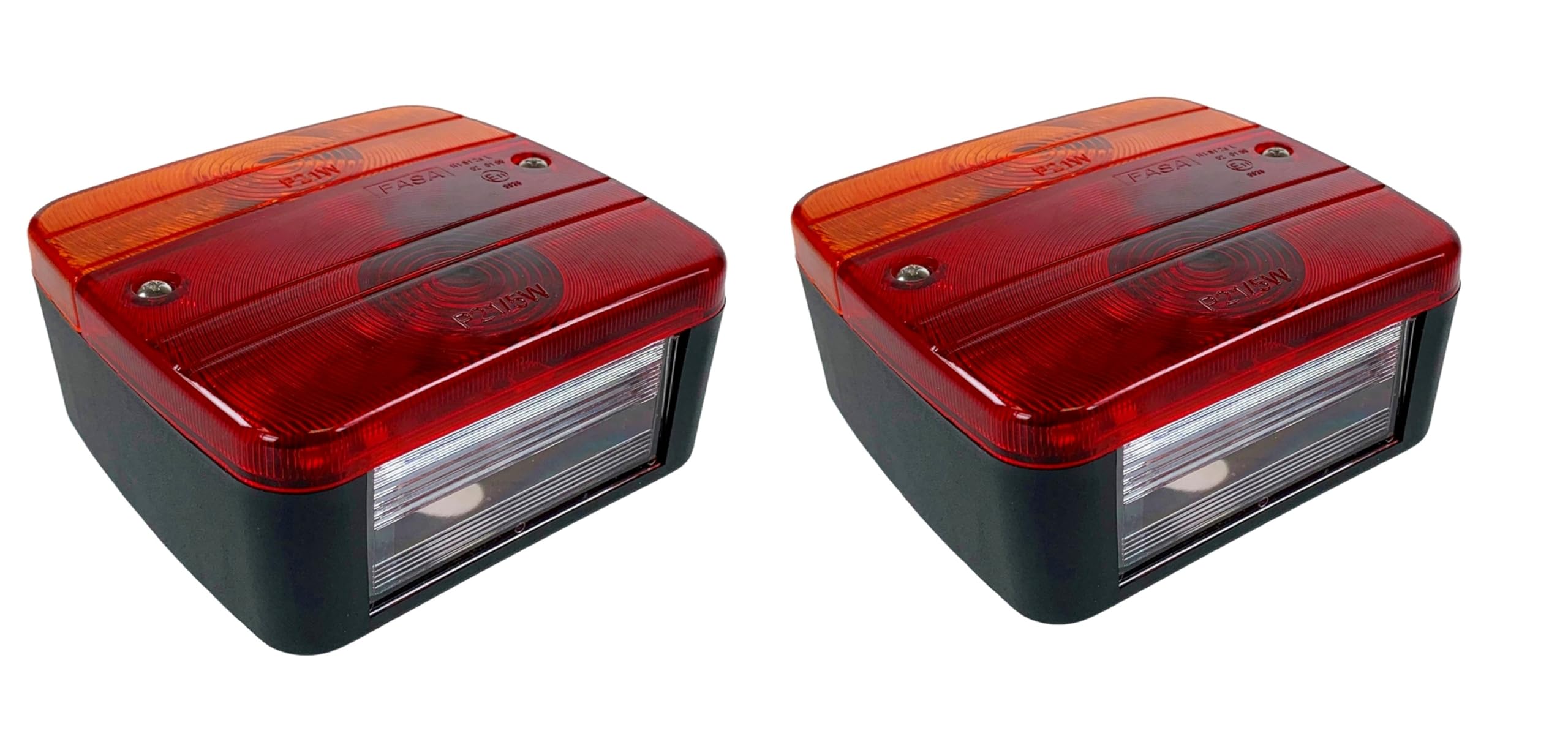 leisure MART 2 x Rear trailer lights lamps four function (pair) suitable for trailer lighting boards Pt no. LMX1717