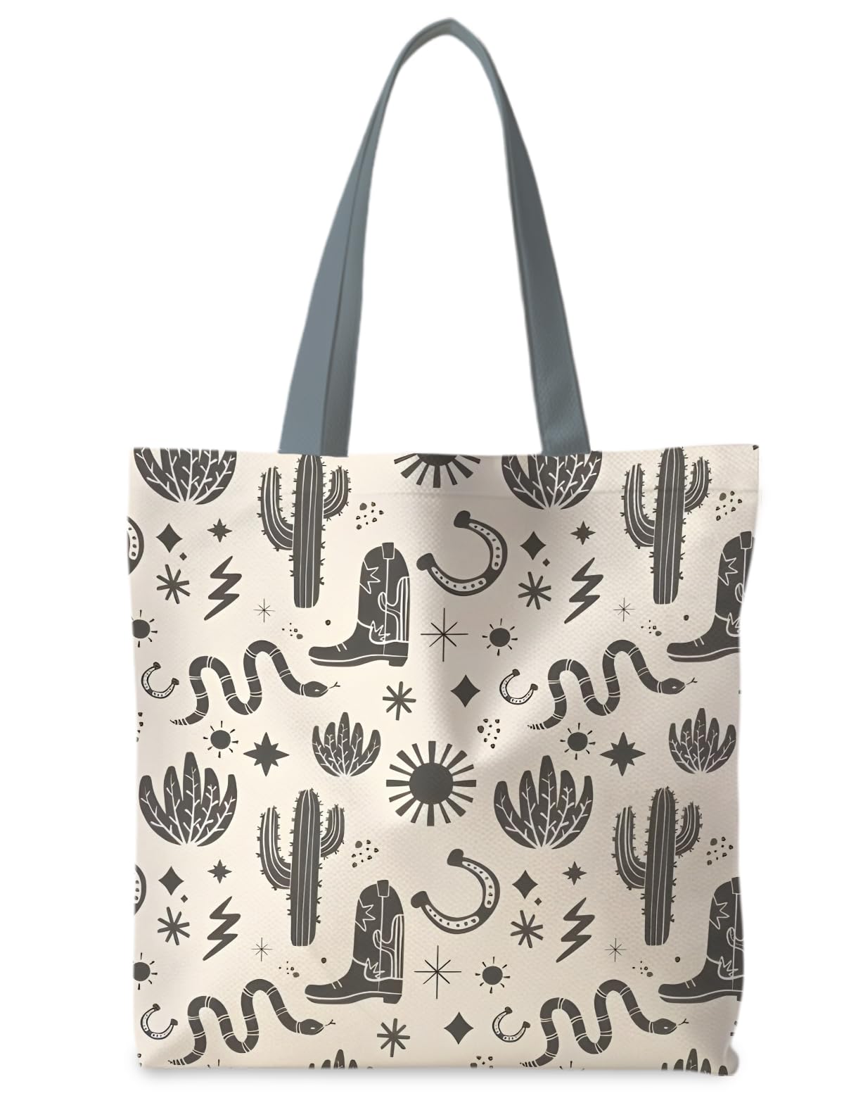 ignytiger Western Tote Bag, Western Stuff for Women, Western Reusable Grocery Bags Shopping Bags