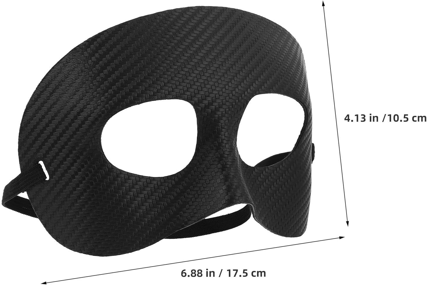 2pcs Athletic Nose Shield Protective Face Guard Black Plastic | Sports Training and Soccer Use, Quick Release Design, Swift Install and Removal System, Comfortable Wear