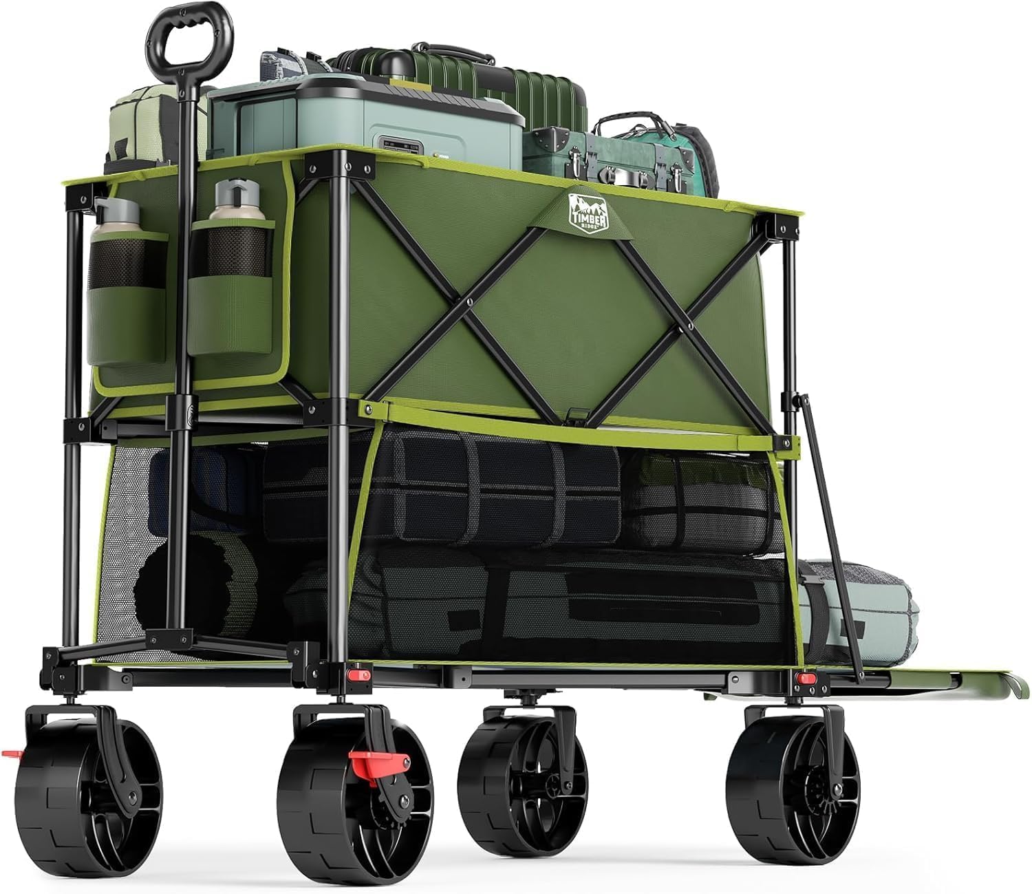 TIMBER RIDGE 400L Large Capacity Folding Double Decker Wagon
