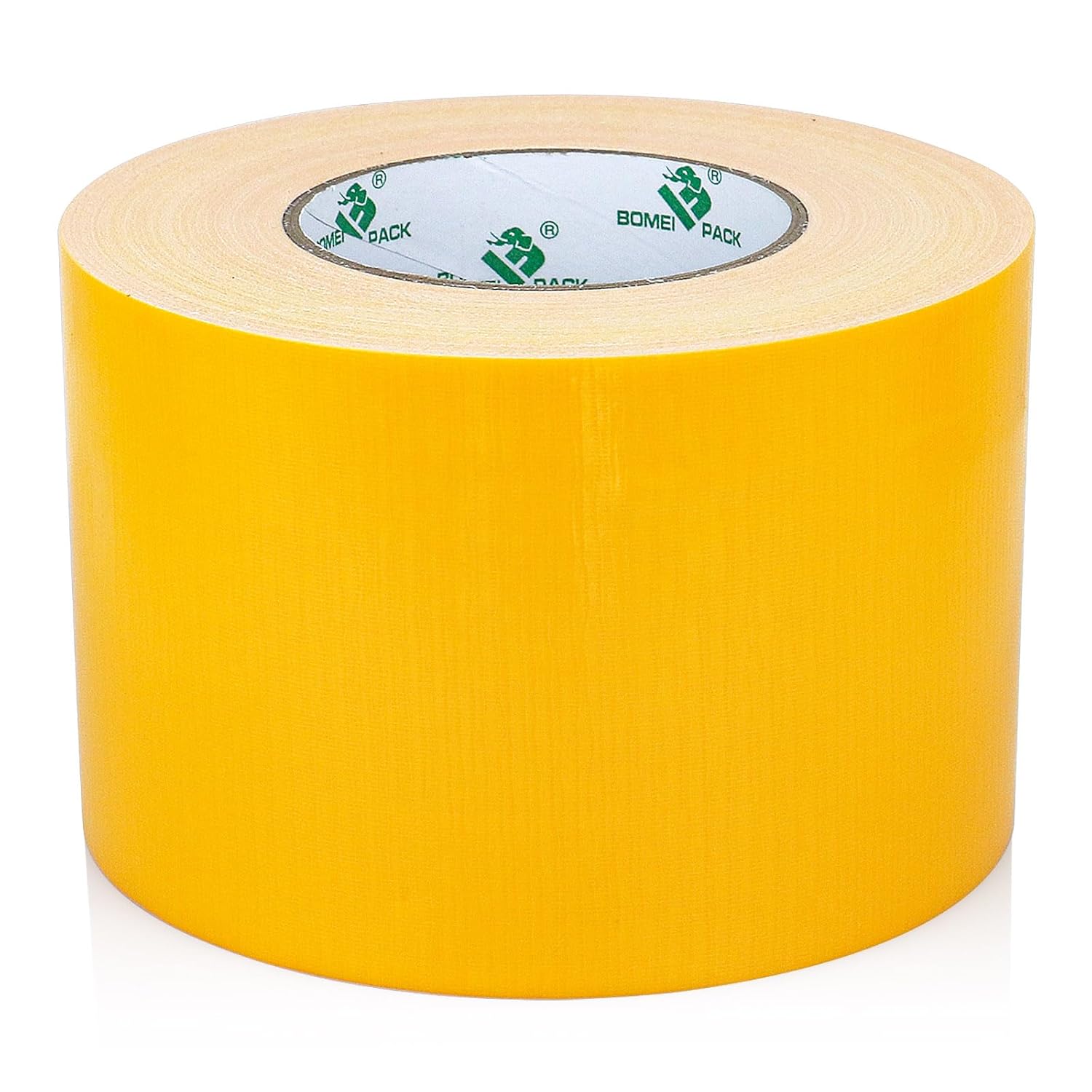 BOMEI PACK 4inch Wide Yellow Duct Tape, Heavy Duty Strong Waterproof Industrial Color Duct Tape 9.0mil x 4inch x 60yds for Packing and Repairing