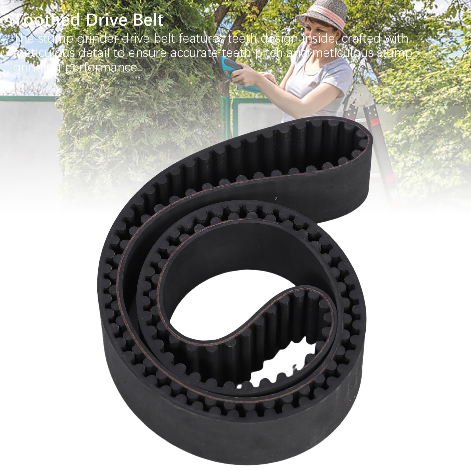 Cryfokt Correa de Transmisión de la Amoladora Holandesa, 0400123 Cinturón de Conducción 6.7 Cm de Ancho Impactante Núcleo de Nylon Ruido Interno bajo con No, Más Suave Amortizado para Más Suave para