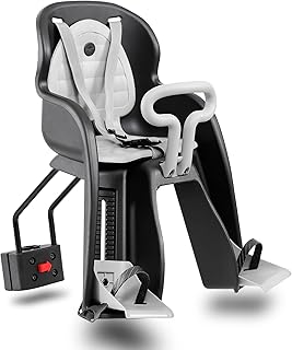 Sponsored Ad - CyclingDeal Bicycle Baby Seat Carrier with Handrail - Front Mounted Child Kid Toddler Bike Seat for 9 Month...