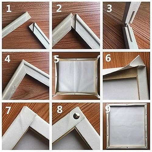 Miniatura 7 de Aihonmin Pintura por números para adultos, pintura de notas coloridas, pintura acrílica de acuarela por números para niños principiantes, pintura,