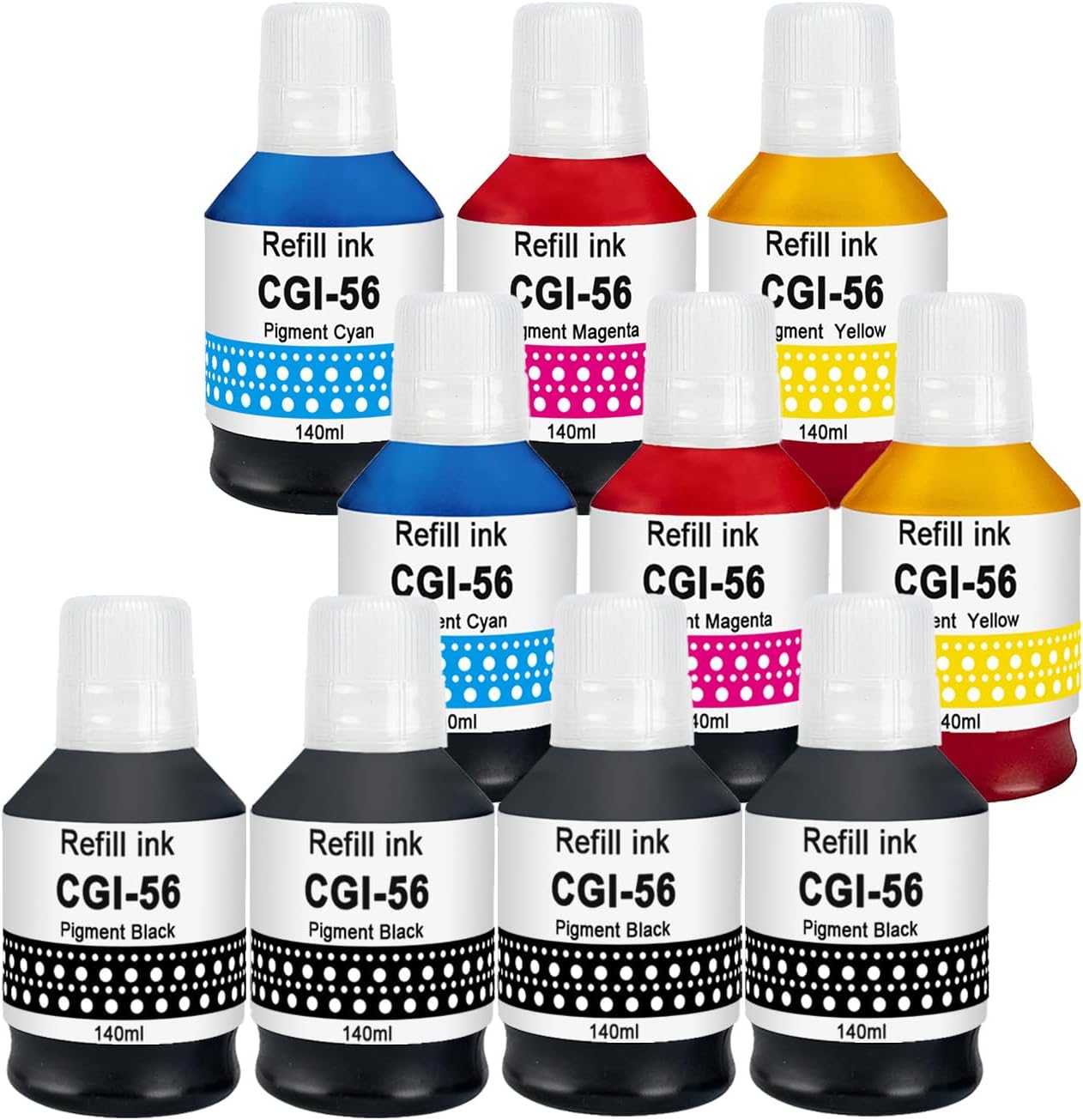 4x GI-56 Tintenpatronen Kompatibel Für Canon Maxify GX3050, GX4050, GX5050, GX6050, GX7050