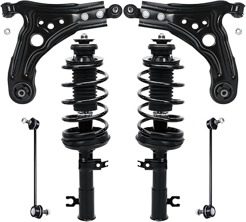 Miniatura 238 de Detroit Axle - Kit de puntales delanteros de 6 piezas para Chevrolet Aveo Aveo5 Pontiac G3 Wave, barra estabilizadora, varillas de acoplamiento