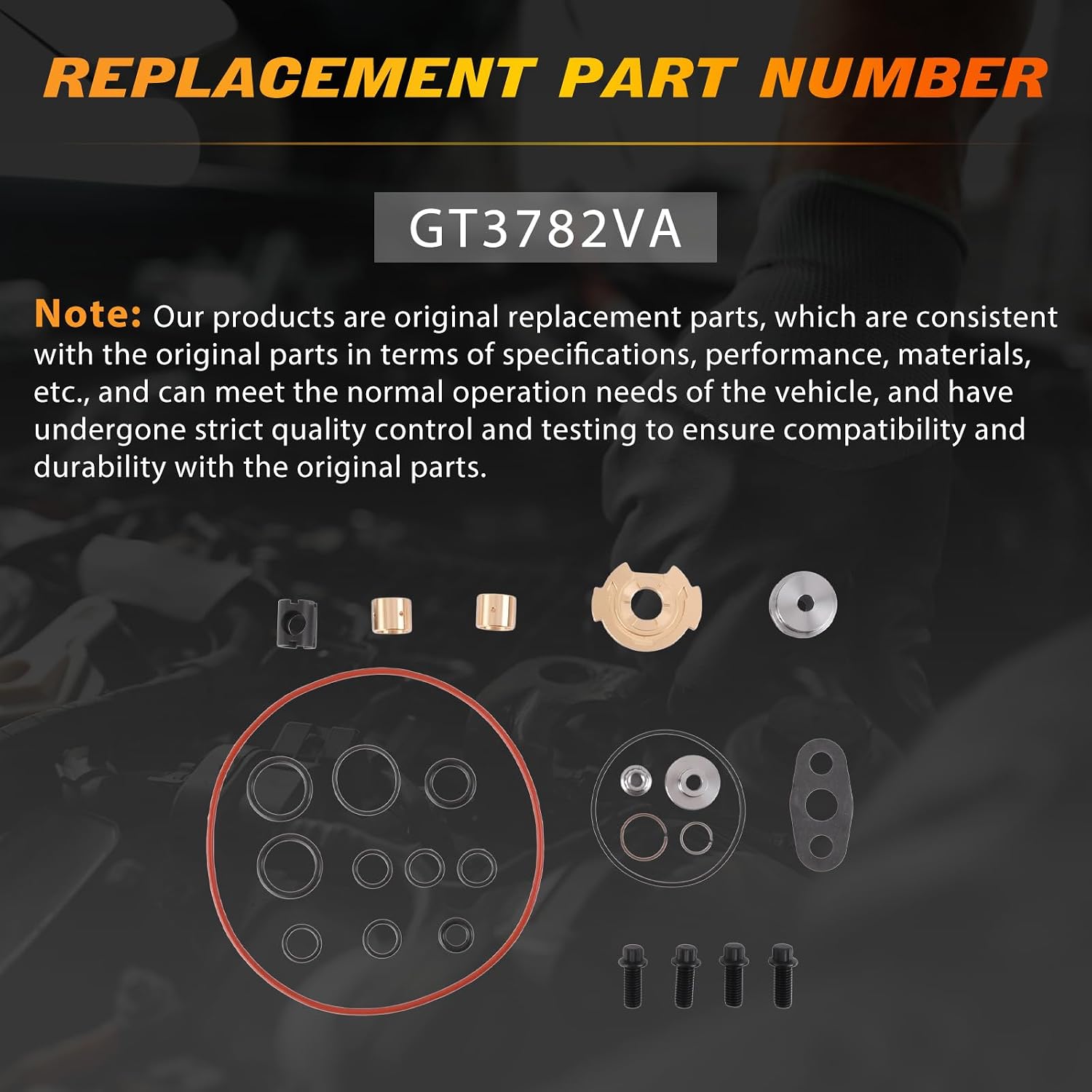 GT3782VA Turbo Rebuild Kit Compatible with 6.0 Ford Powerstroke 2003-2007 Garrett GT3782VA GT3788VA GT37VAS