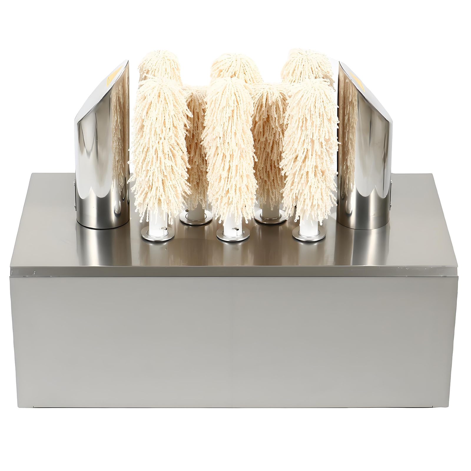 Commercial Electric Wine Glass Polishing Machine,Automatic Glassware Polishing Machine,3/5/8 Microfiber &amp; Cotton Brushes,Ideal for Bars,Restaurants,Hotels &amp; Cafes 8heads