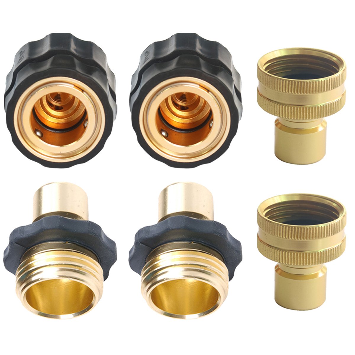 Buy PLG Quick Release Garden Hose connectors Set with Internal ShutOff
