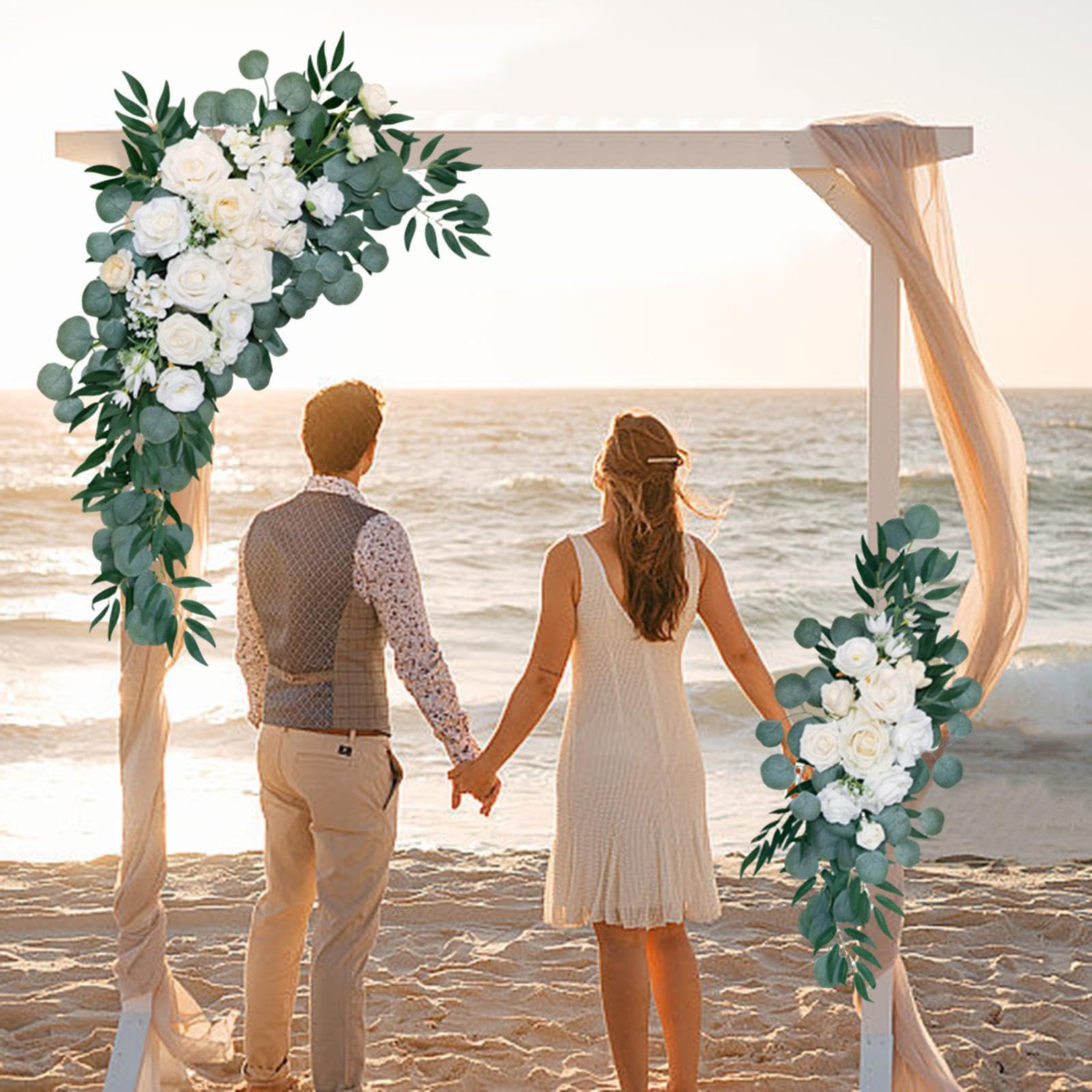 Wunderschöner Blumengirlanden Bogen für Hochzeitsbögen – verwandelt Innenräume in atemberaubende Blumenarrangements und bereichert Veranstaltungen. Lebendige und fröhliche Blumengirlanden