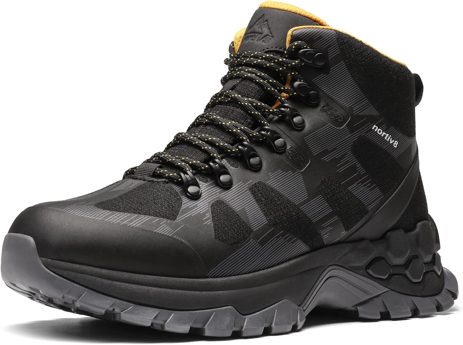  | NORTIV 8 Polar Bear Series Men's Extra Grip Waterproof Trekking Hiking Boots | Backpacking Boots