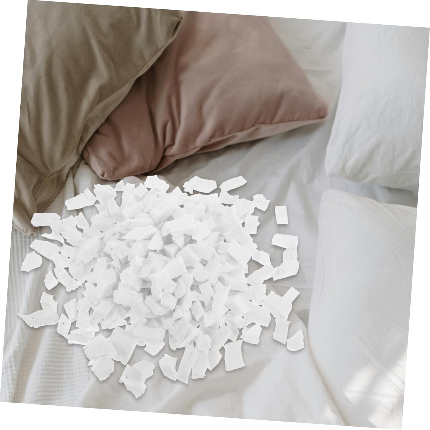 1set Shredded Latex Fillers for Cushions Bean Bag Filling Soft Breathable Pillow Stuffing High Elasticity Decorative Filler for Couch Dog Bed and Crafts