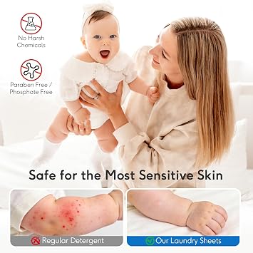 BellaLuce Sensitive Skin Laundry Detergent Sheets, 200 Loads, 100 Count