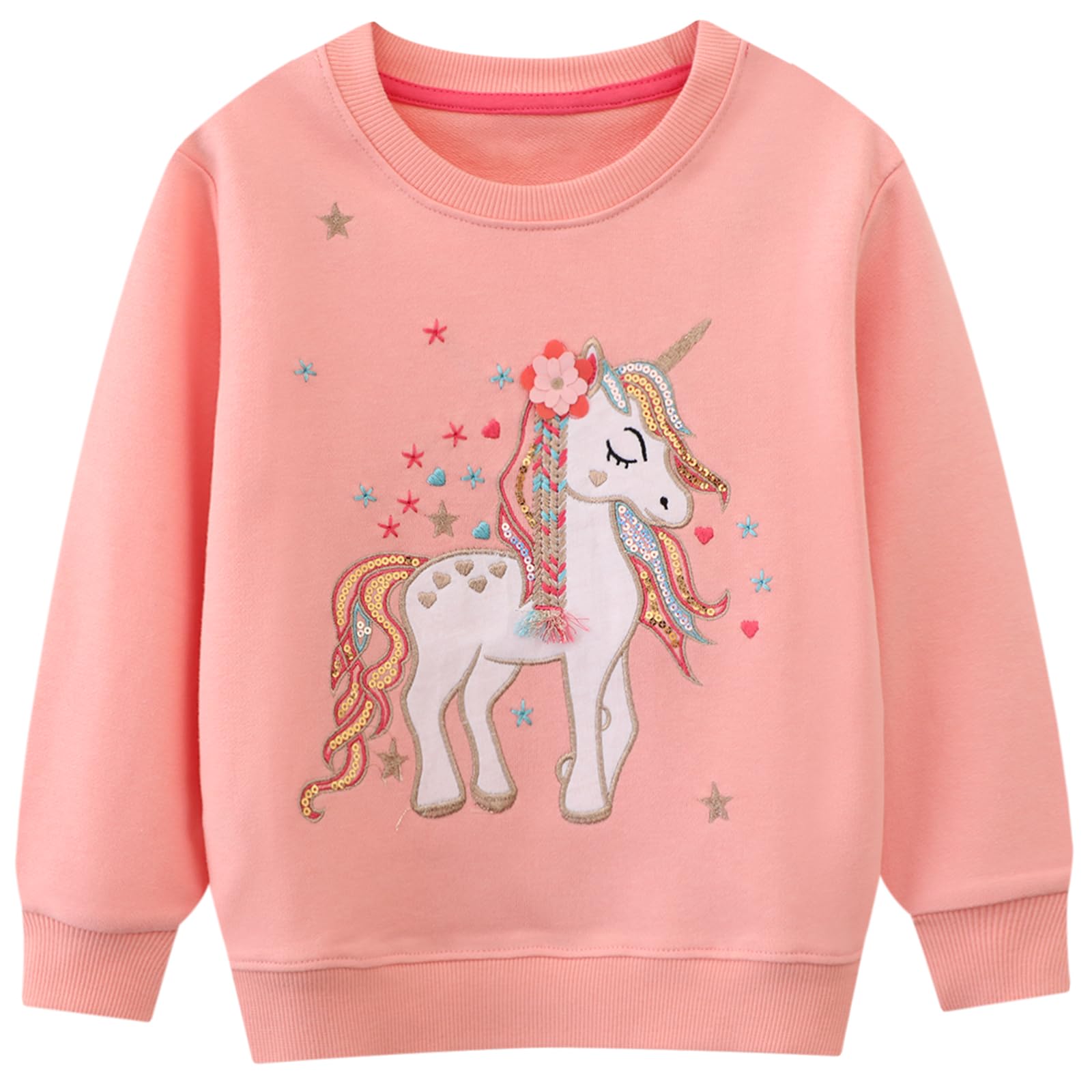 Hongshilian Unisex Kids Cute Cartoon Cotton Sweater Shirt