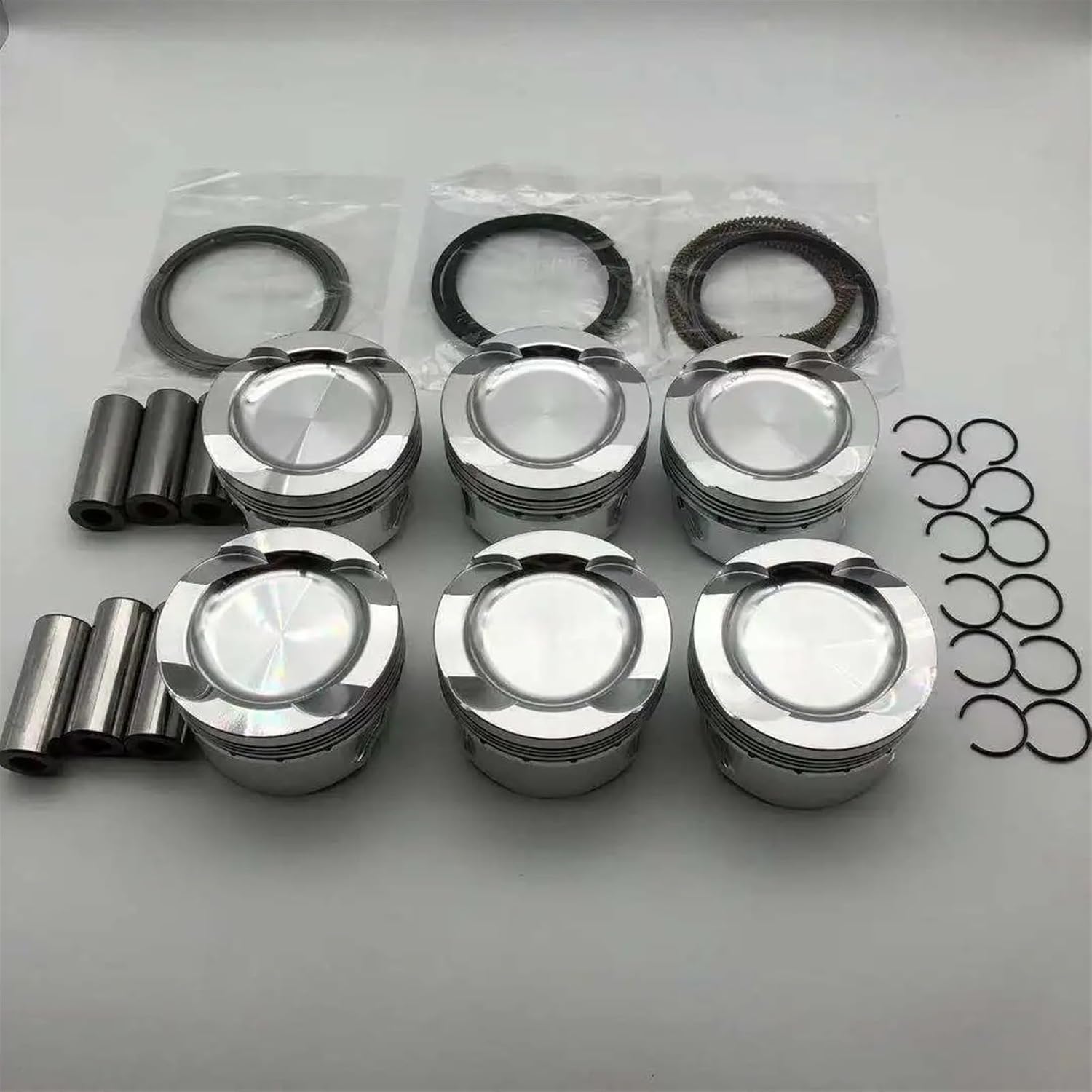 B58 Forged Piston Compatible with BMW B58B30 M3 M4 X3 X4 3 Series 82mm CR10.2:1 (Color : Without Coated)